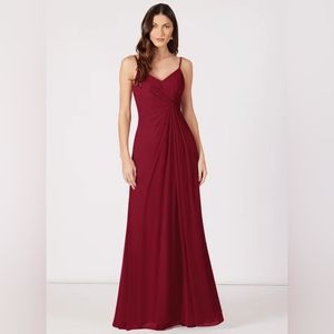 Azazie Aubrielle Burgundy Bridesmaid Dress